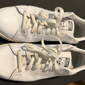 Adidas White Leather Sneakers